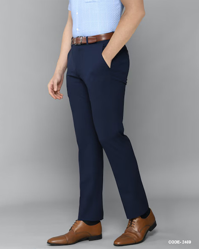 Men's Formal Pant - Greyish Blue